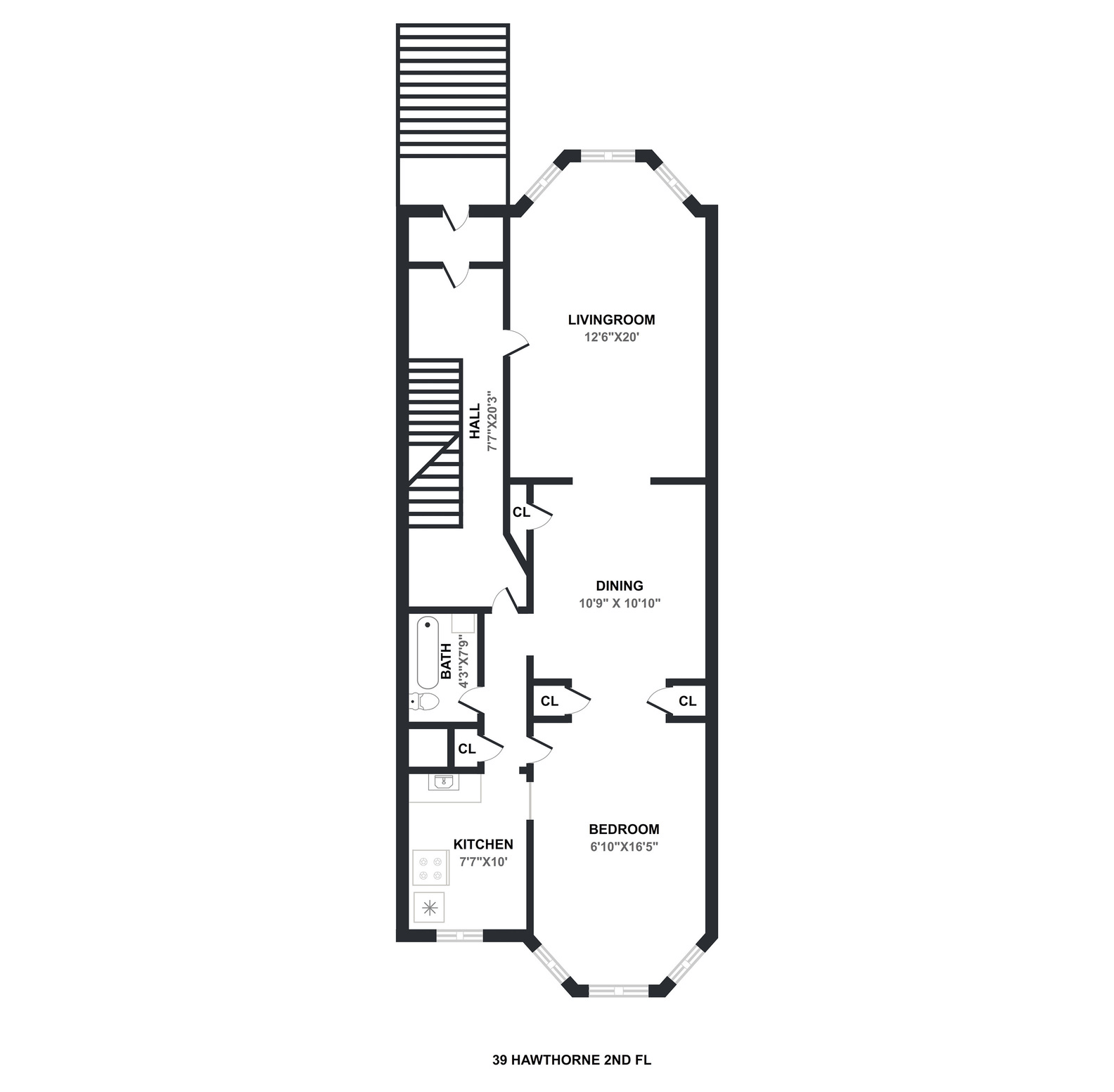 floorplan of parlor level