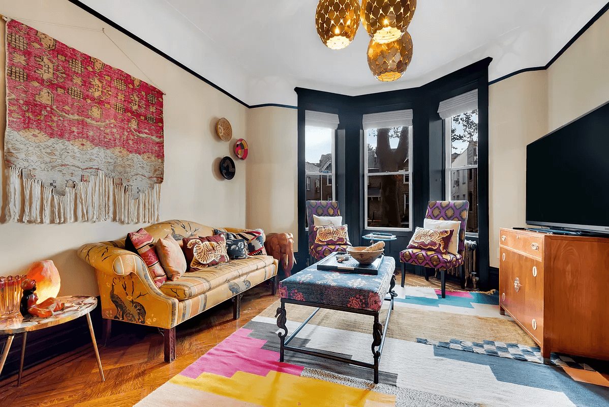 parlor with wood floors