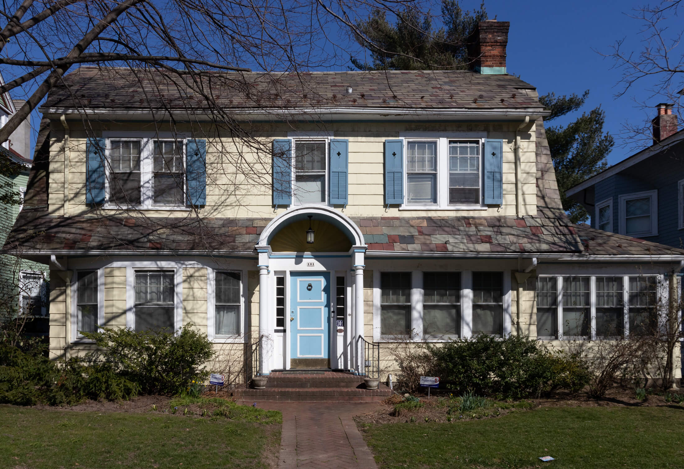 yellow house