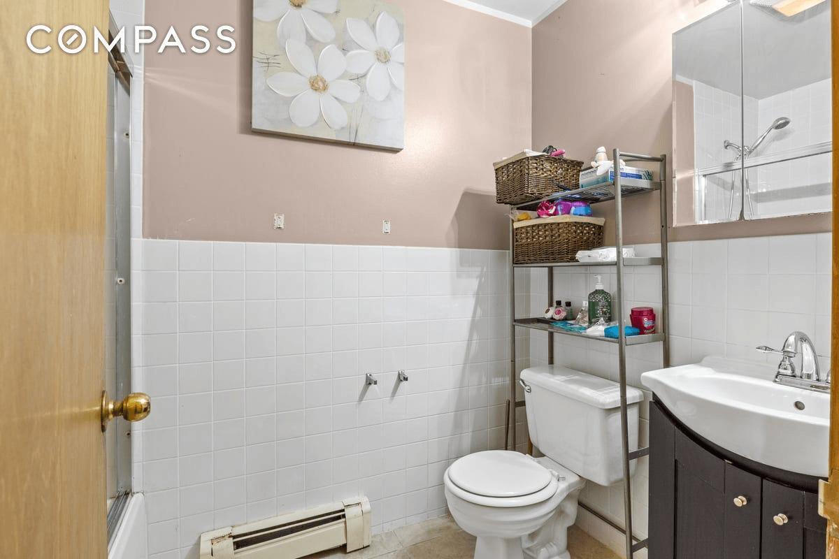 bathroom with white tile