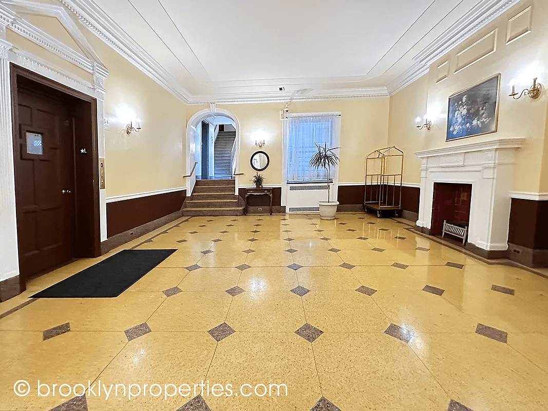 lobby with tile floor