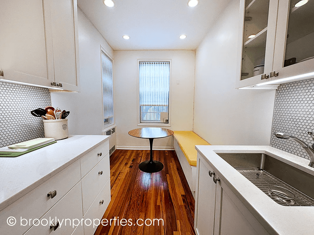 kitchen with built-in bench
