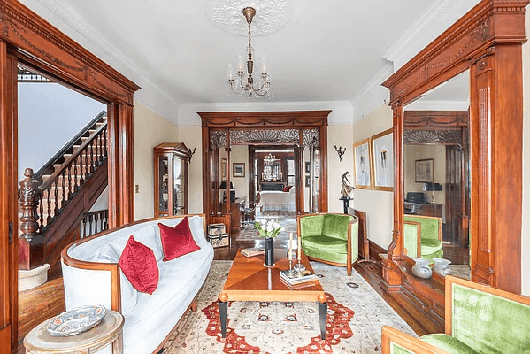 brooklyn open houses - parlor with pier mirror