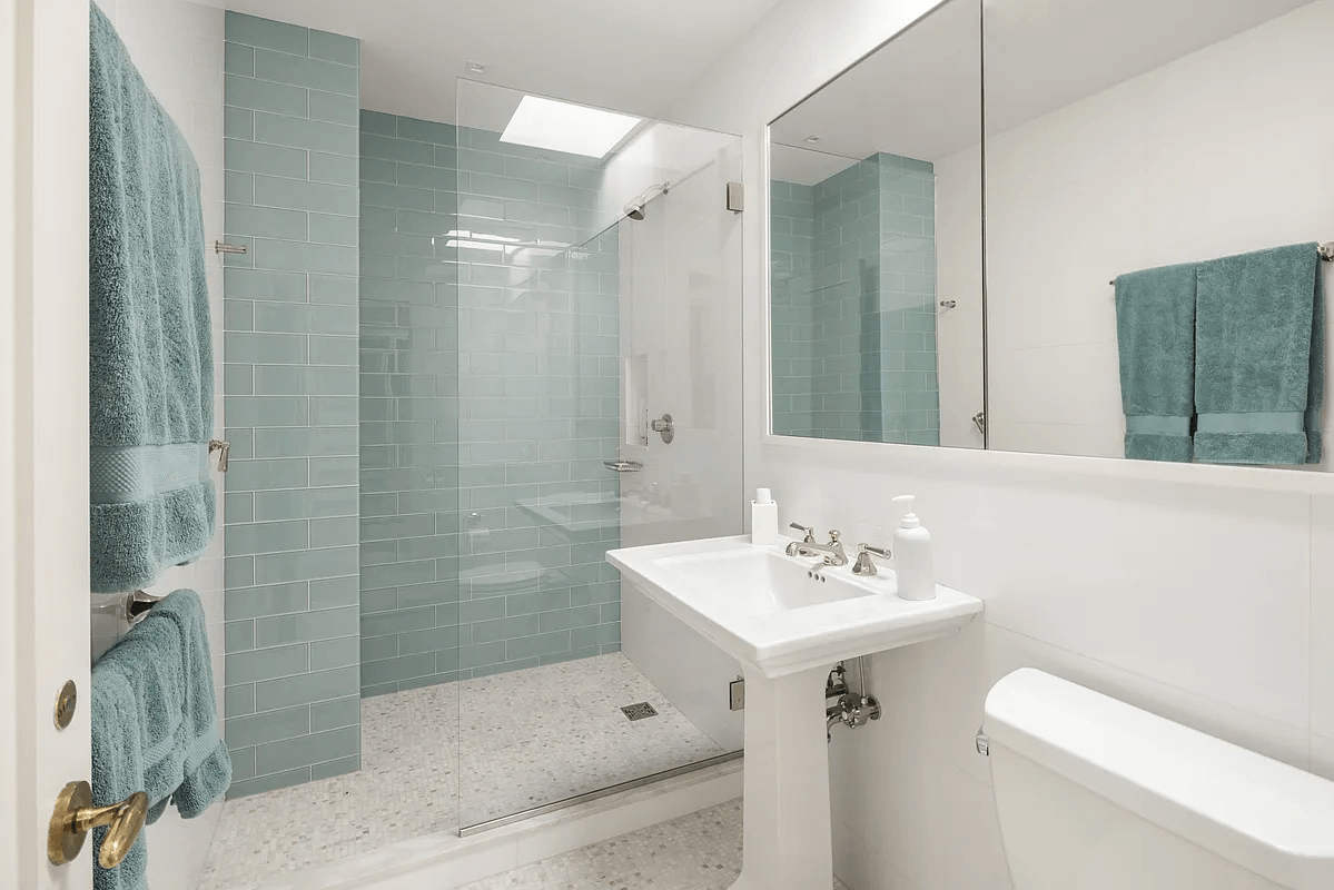 bathroom with walk-in shower
