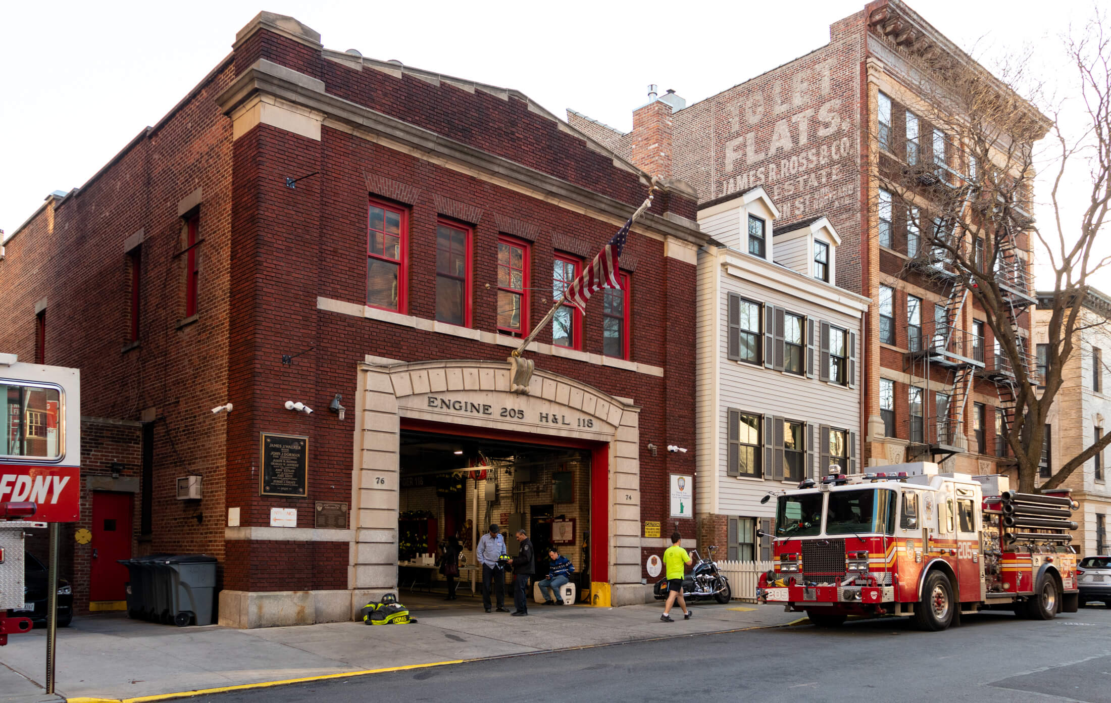 fire station on middagh street in brooklyn heights