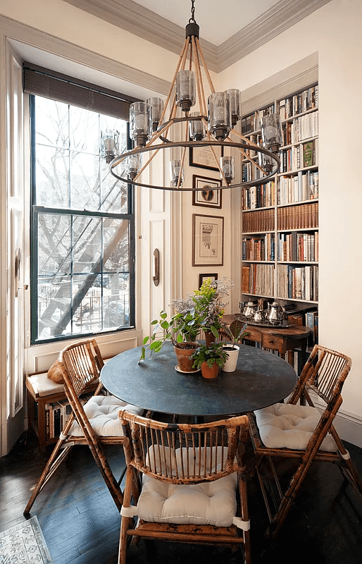 dining area next to window