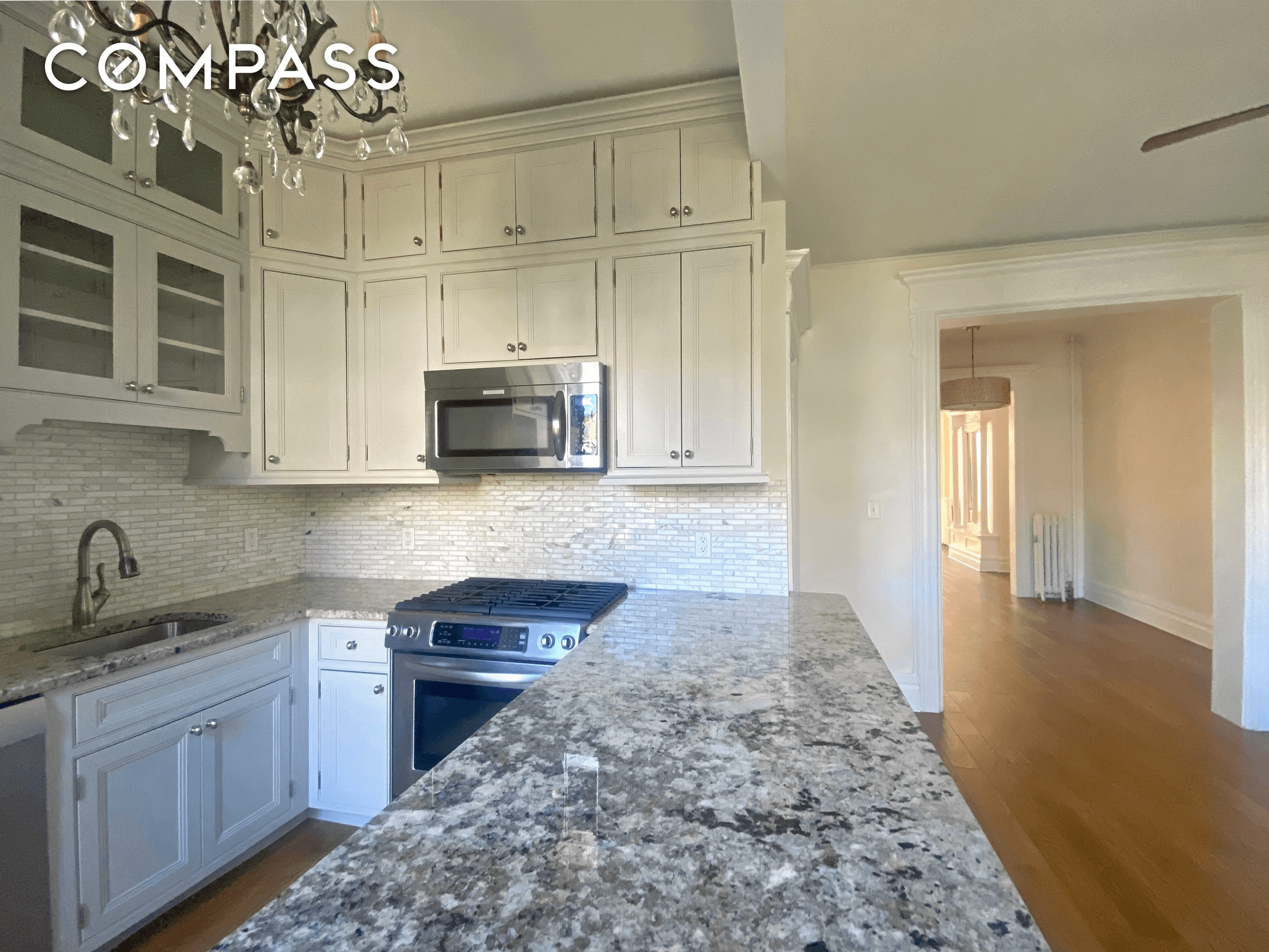 kitchen with view of counter