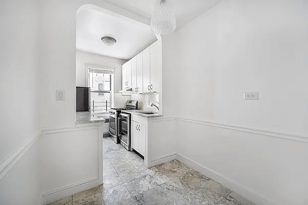 dining nook with tile floor