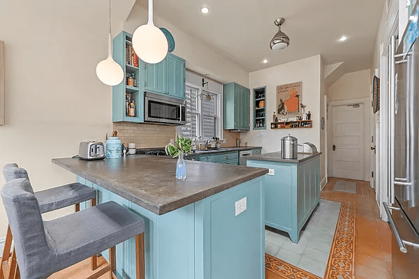 kitchen with island