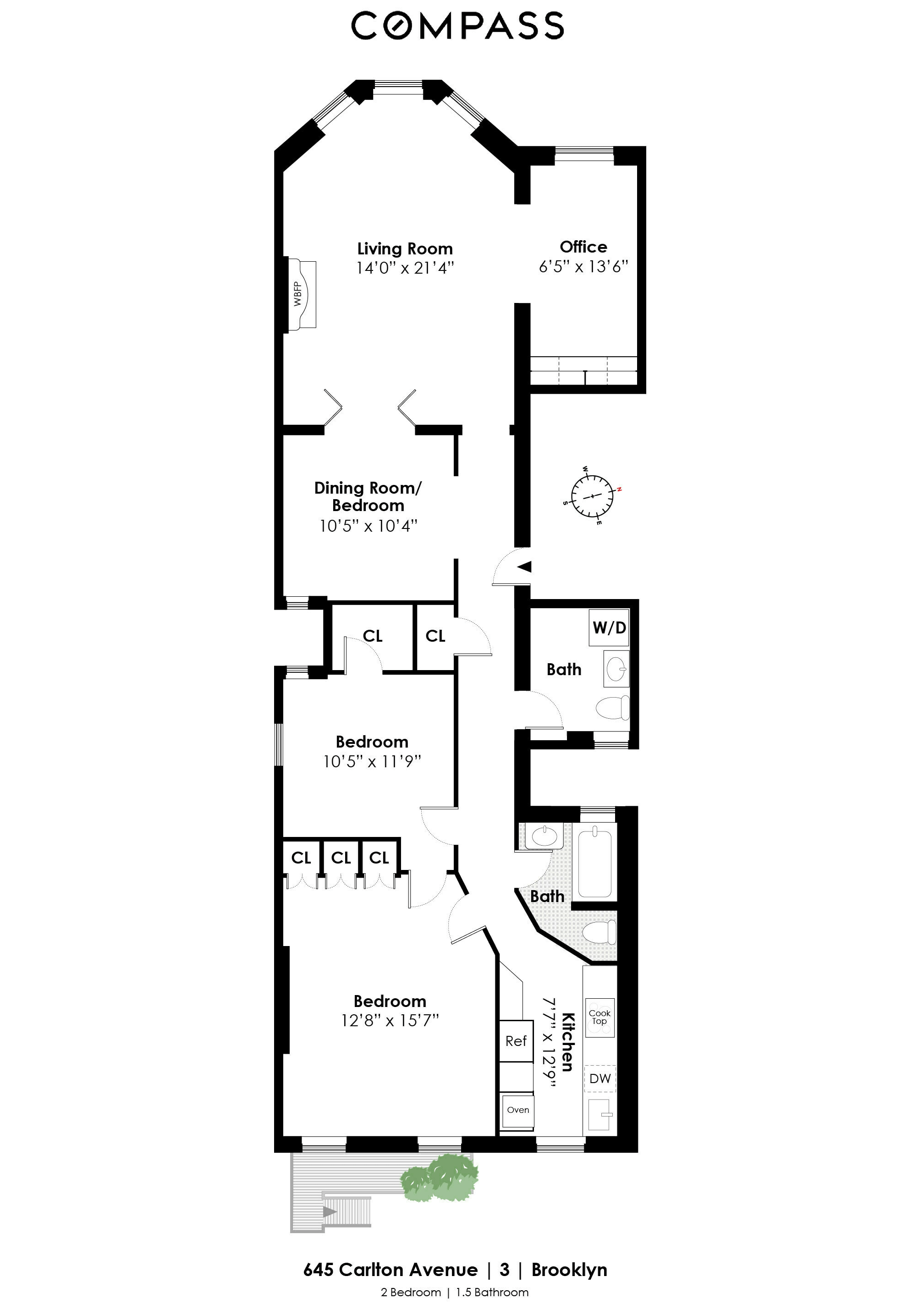 floor plan of the unit