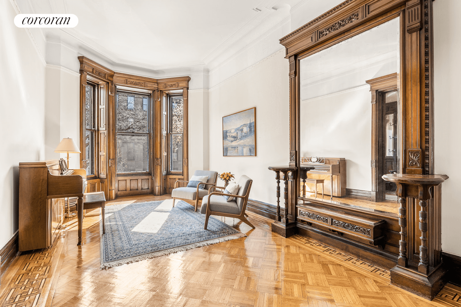 parlor with pier mirror