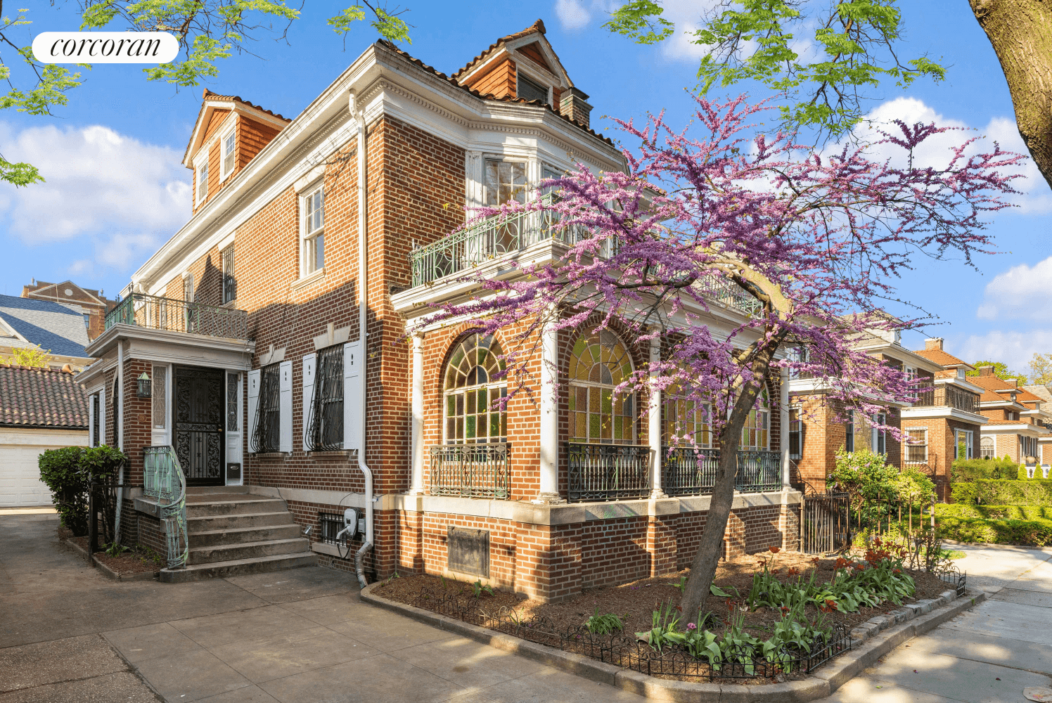 brick exterior of house