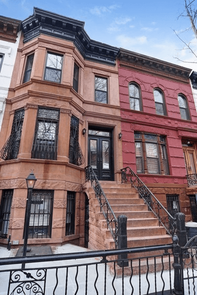 exterior of the brownstone