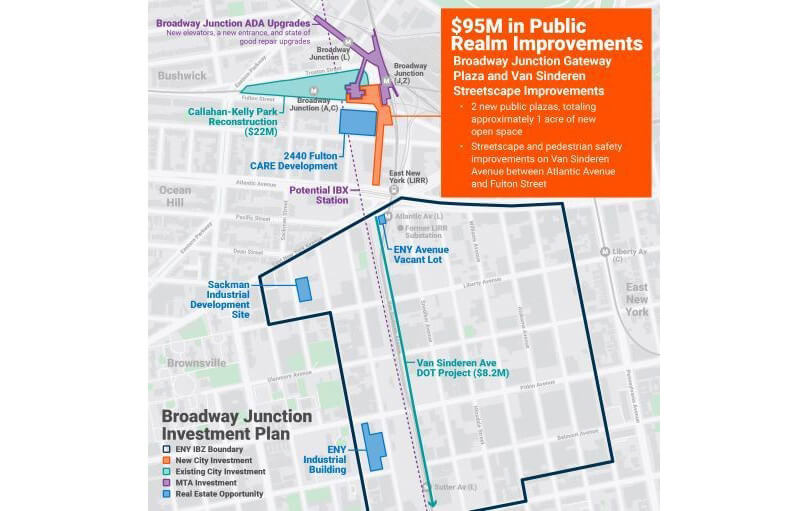 map showing proposed changes