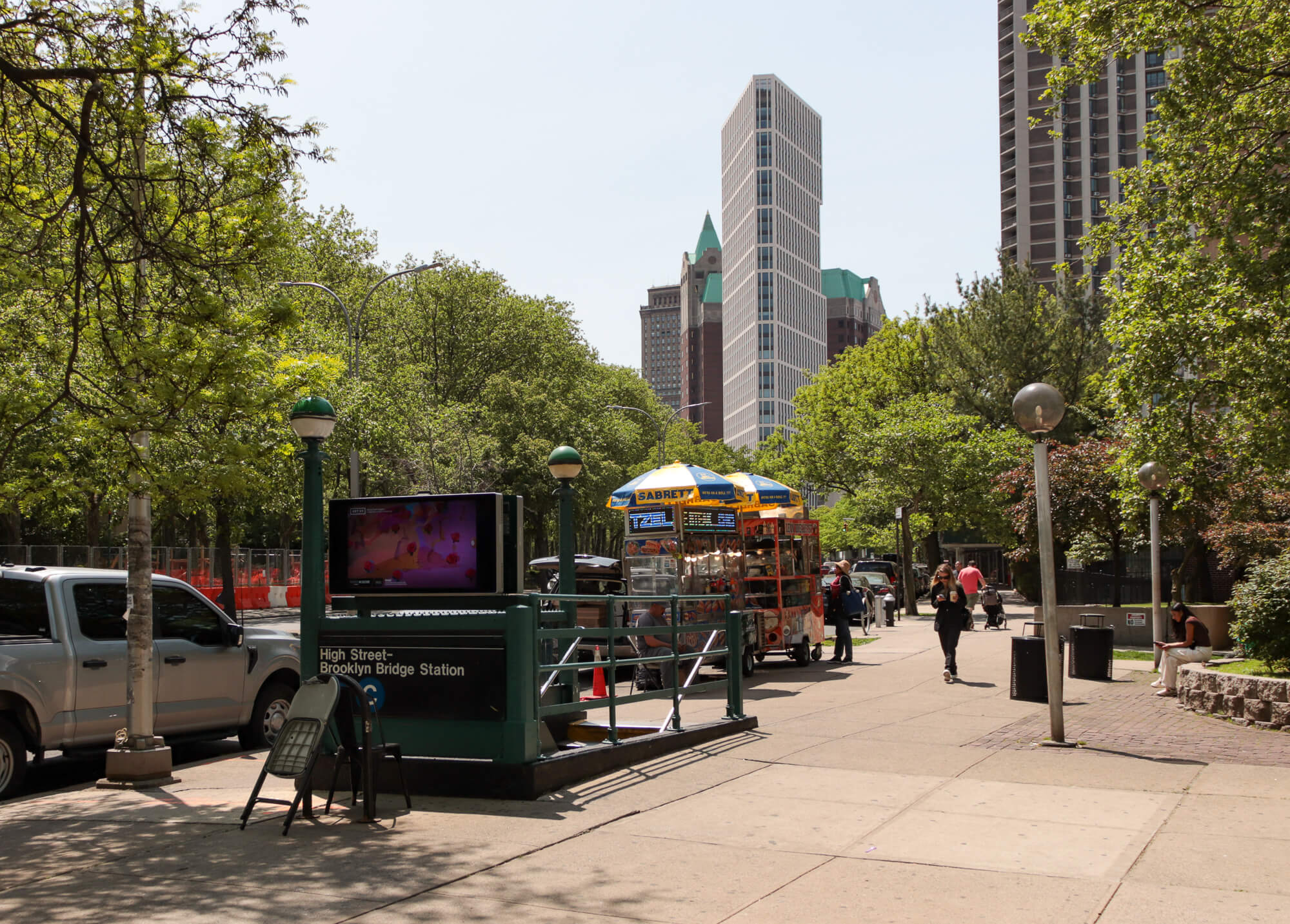 view of high street subway station in brooklyn heights