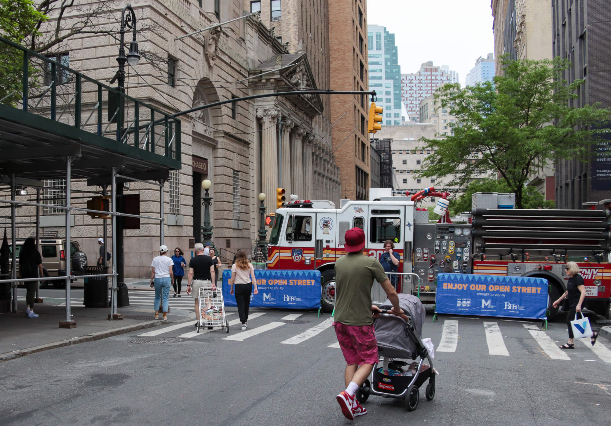 brooklyn news - people walking in open street