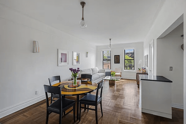 dining area and living room