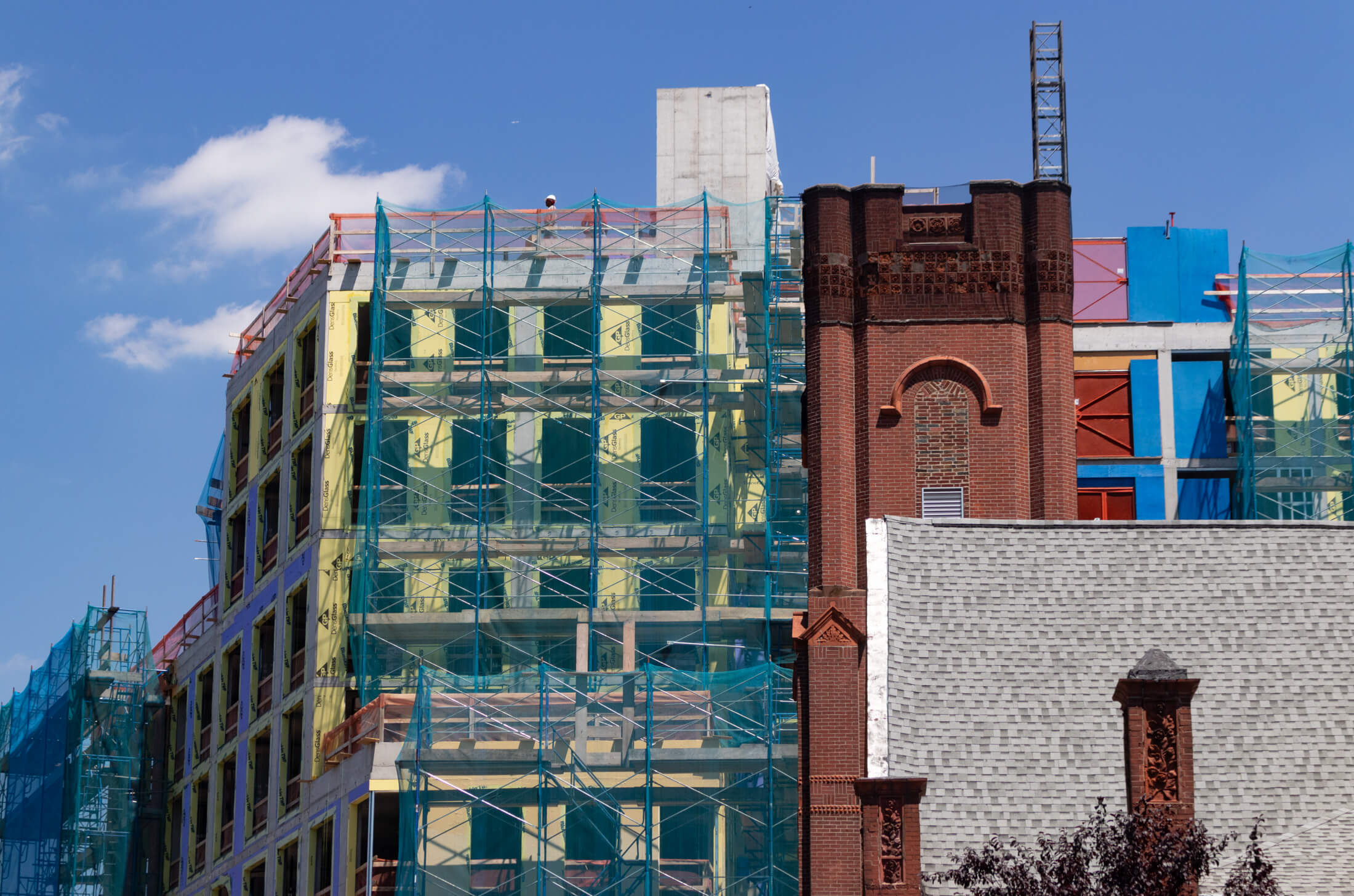 construction at 445 grand avenue in clinton hill