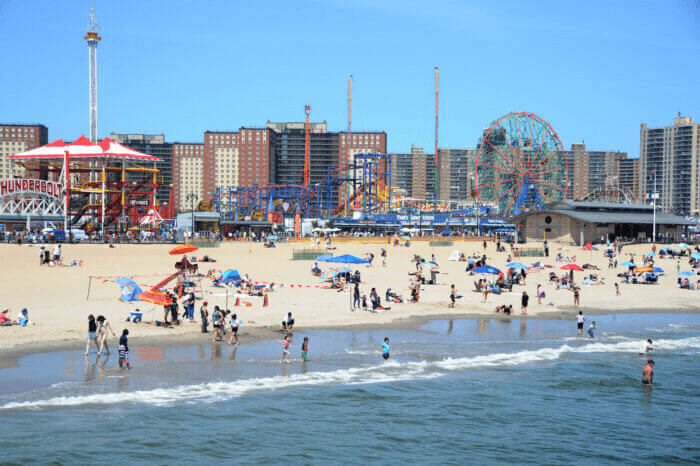 beach at coney island