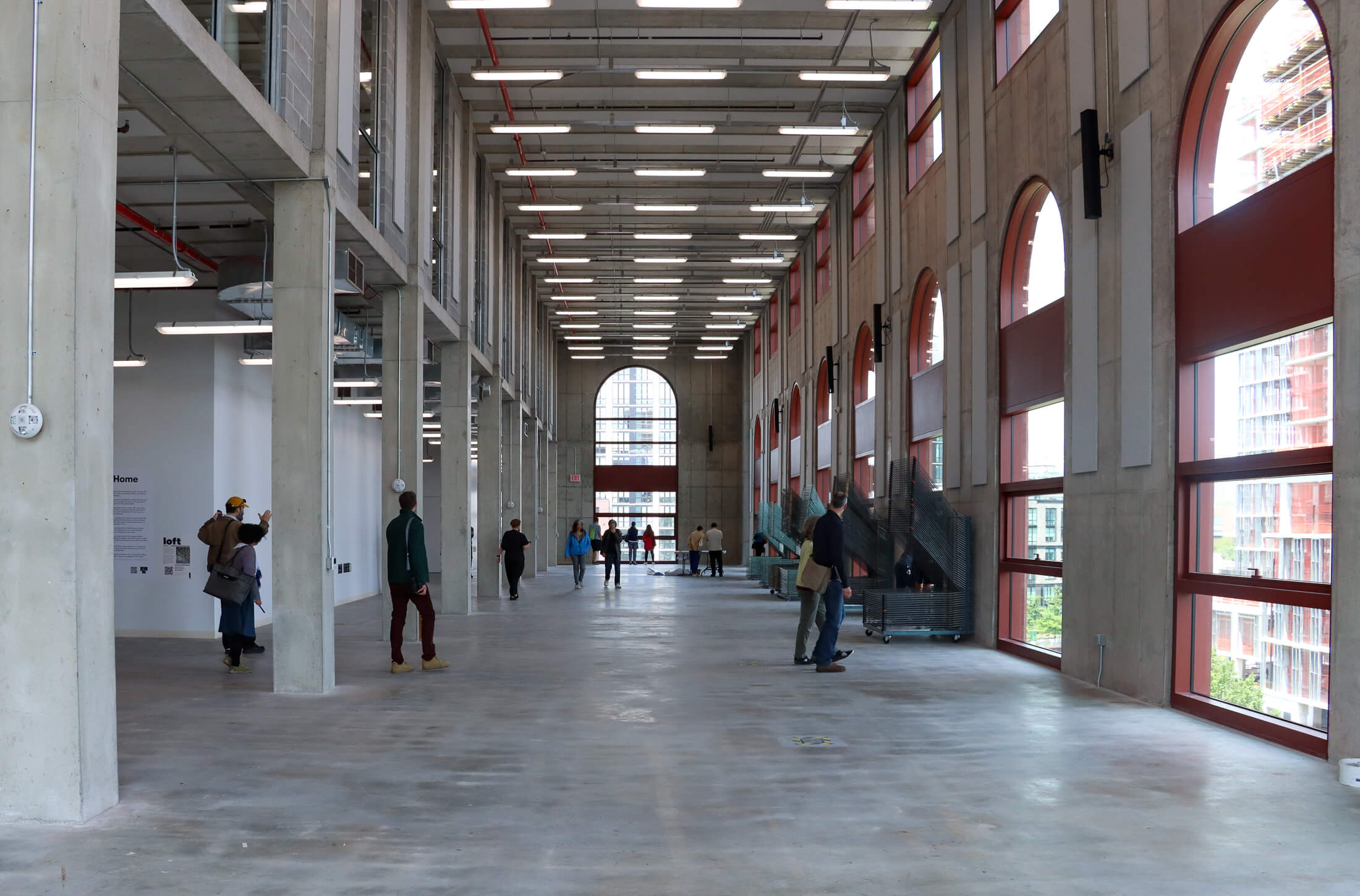 people inside a new gallery space