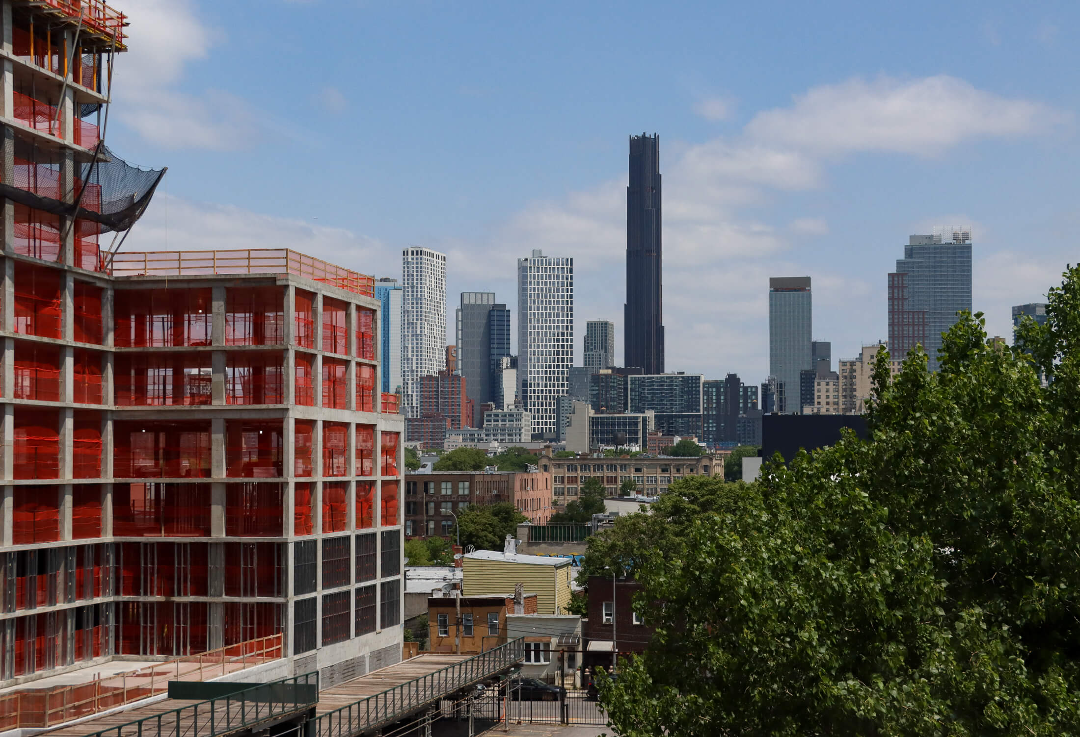 view of downtown brooklyn skyline from gowanus