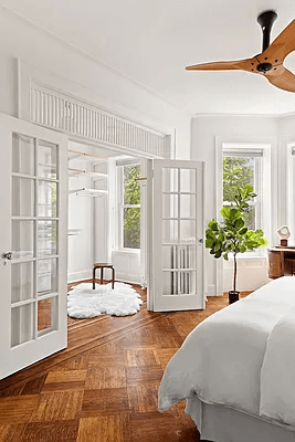 bedroom with french doors