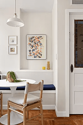 banquette in kitchen