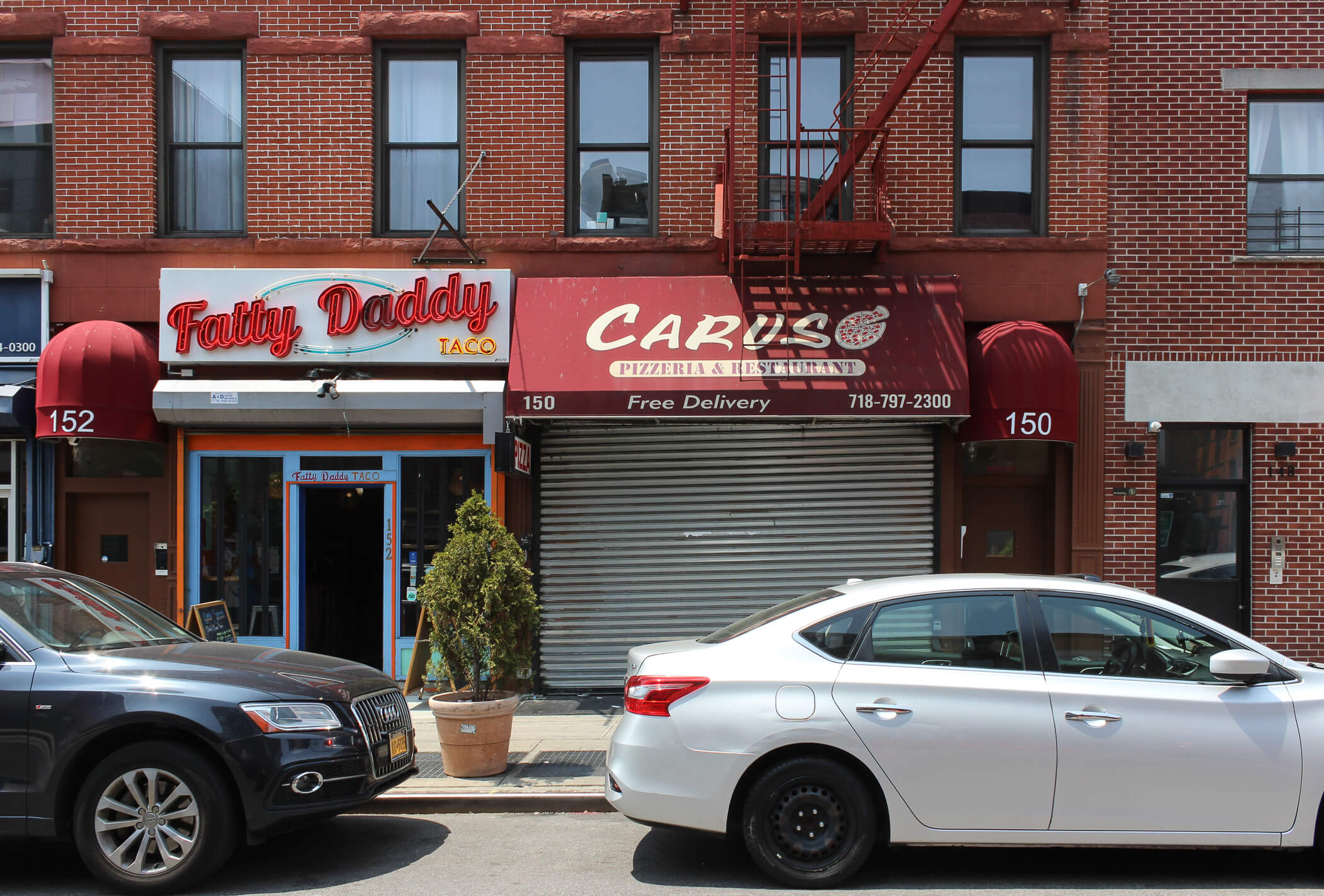 la rose pizza will take over the old caruso's storefront