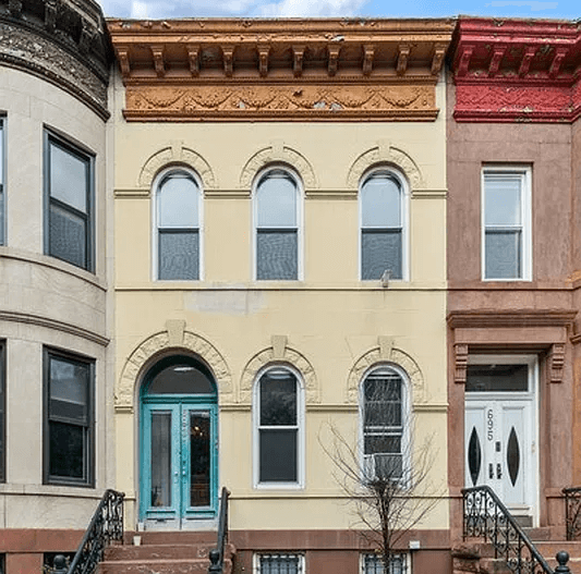 yellow painted exterior
