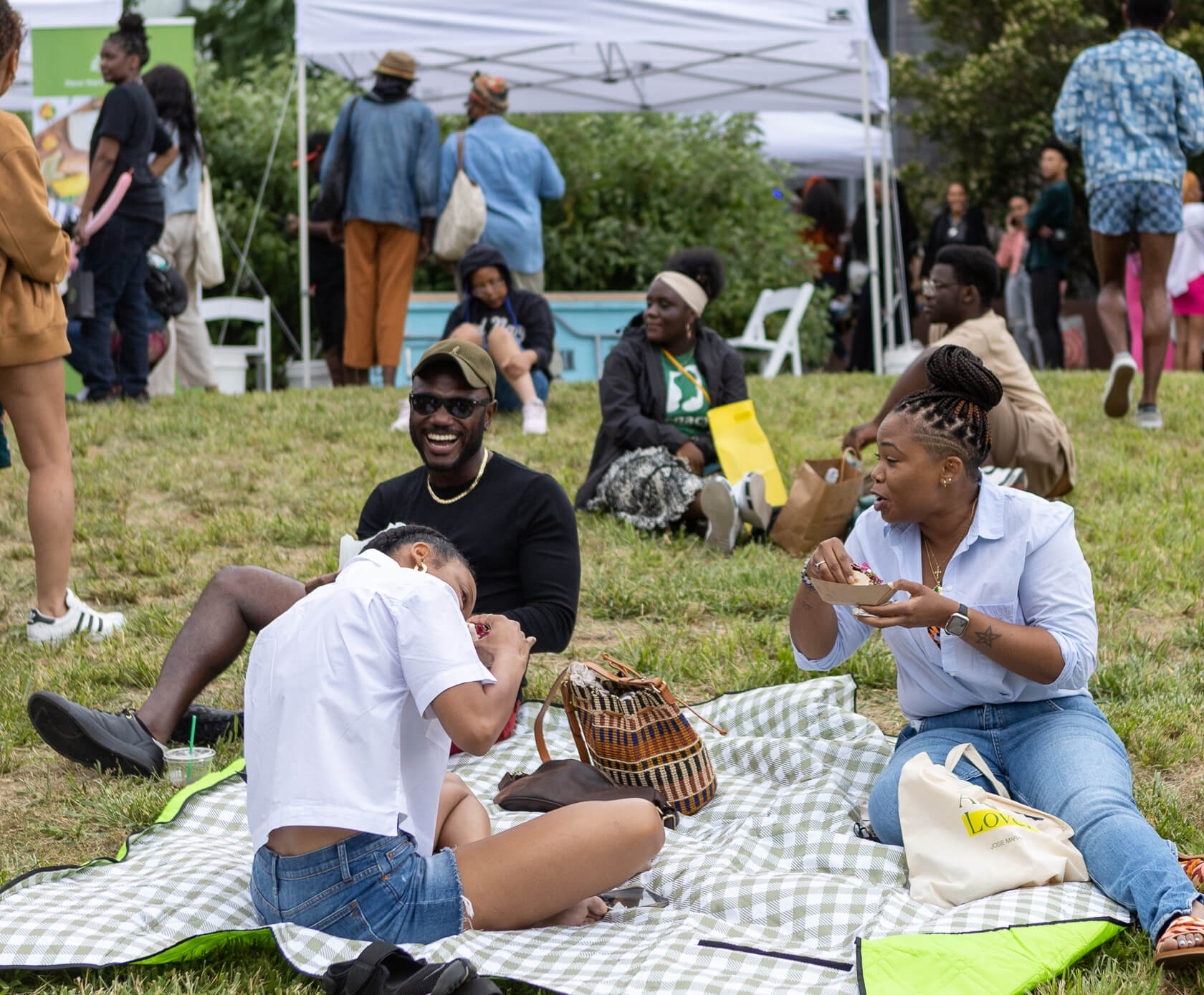 juneteenth - people enjoying a picnic at weeksville