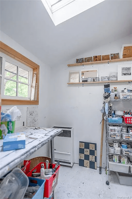 studio with skylights