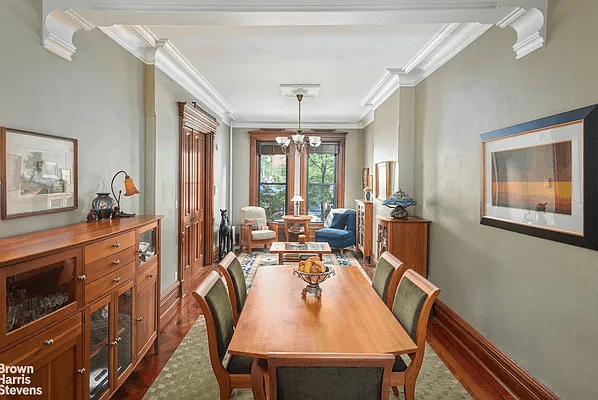 dining room open to front parlor