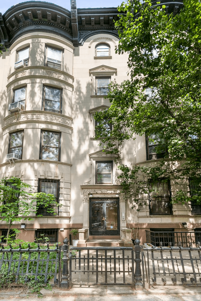 limestone exterior of the building