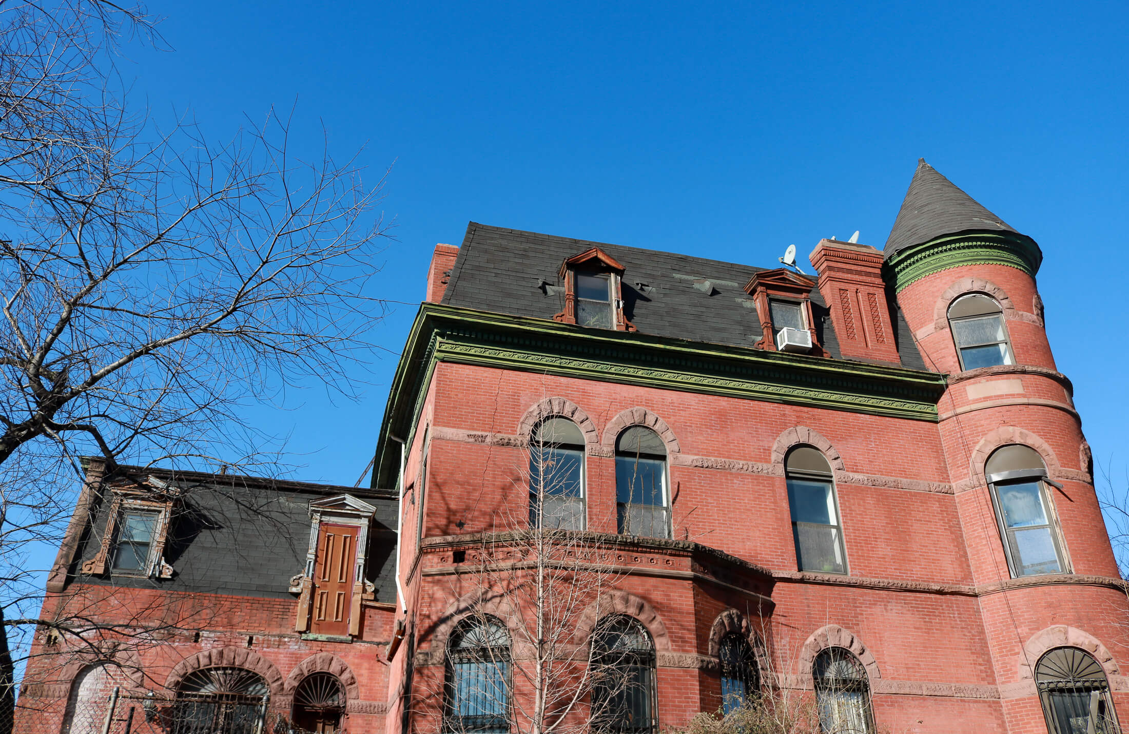 the red brick house