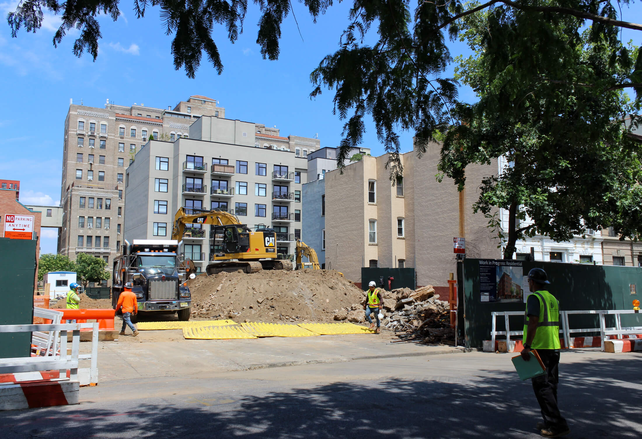 construction workers on site