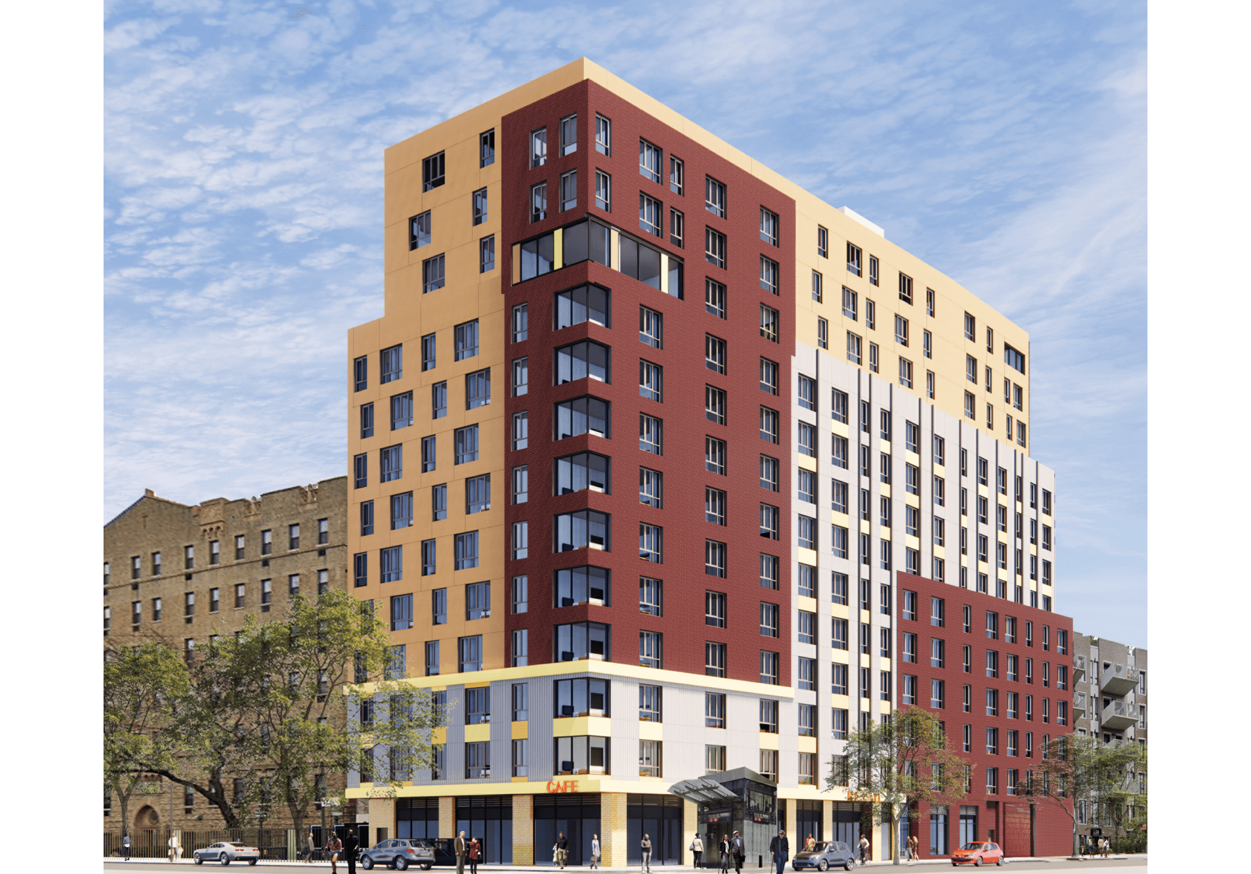 senior housing development rendering at jennings hall