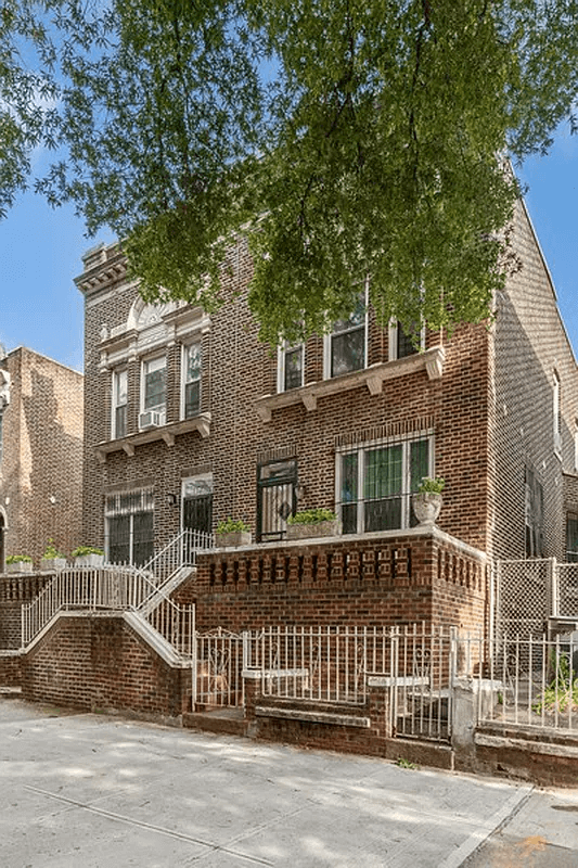 tapestry brick exterior of the house