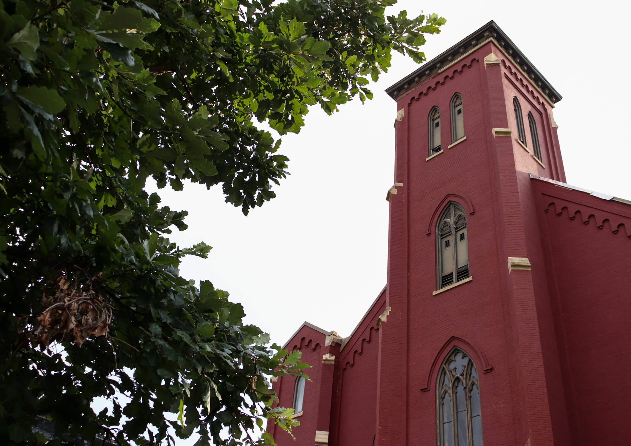 view of the church tower