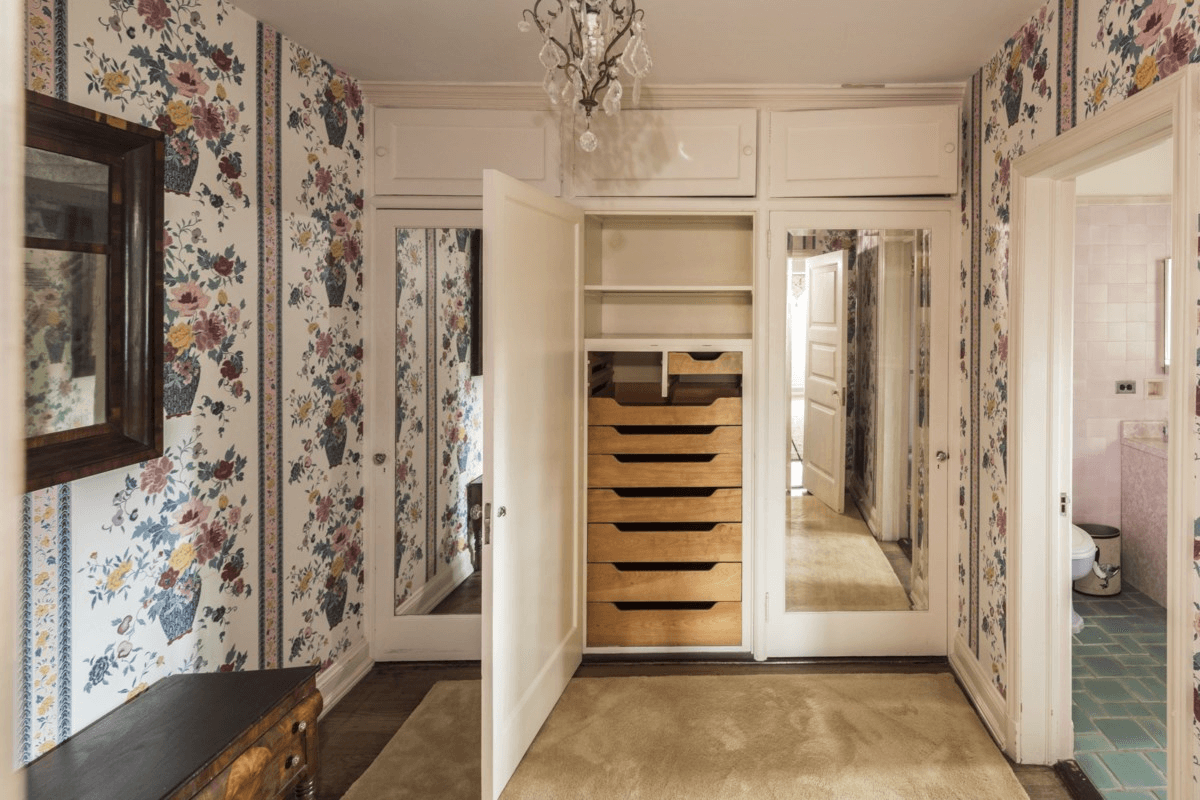 closet with built-in storage