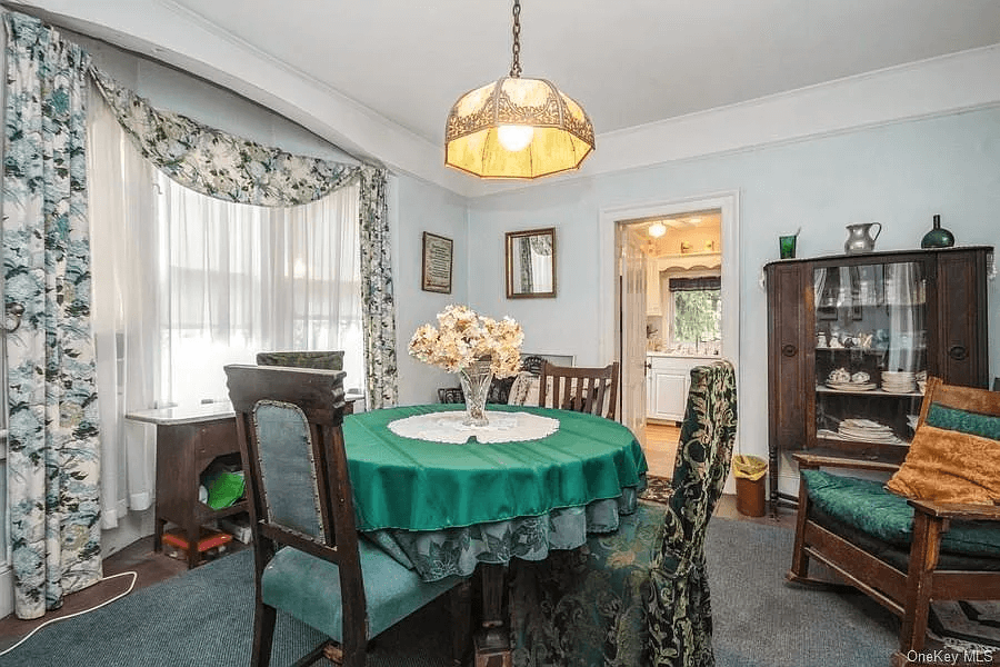 dining room with view to kitchen