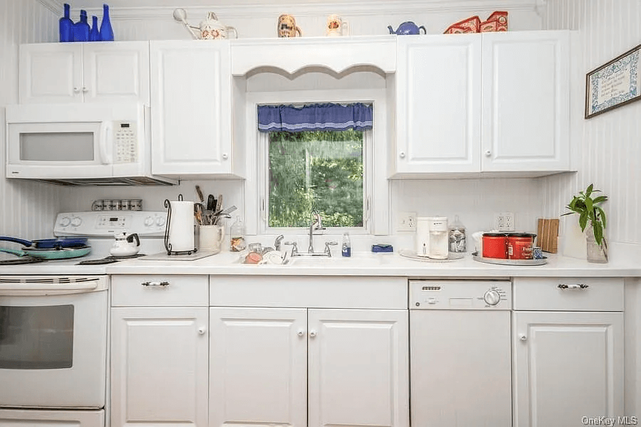 kitchen with white cabinets and a dishwasher