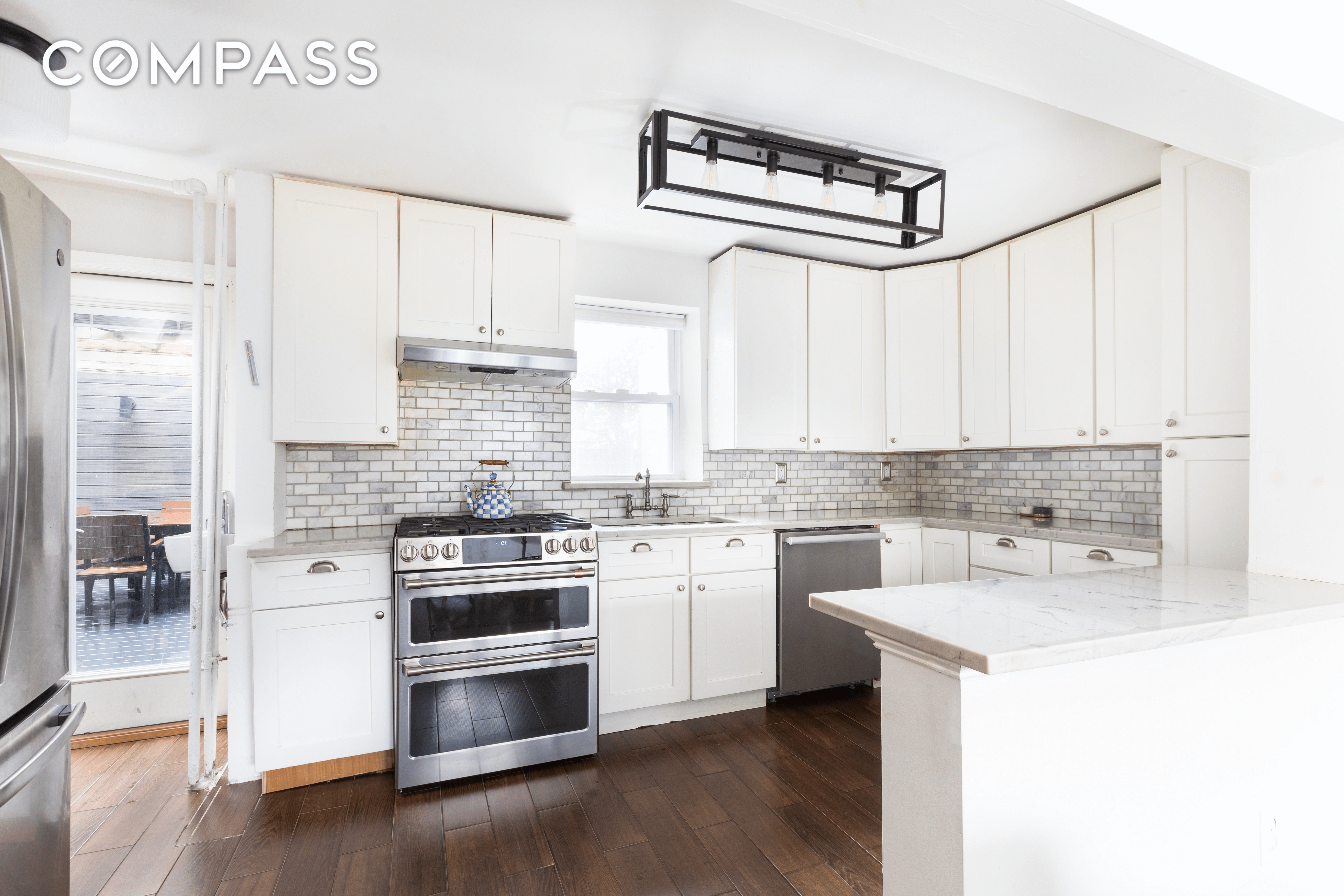 kitchen with white cabinets and stainless steel appliances