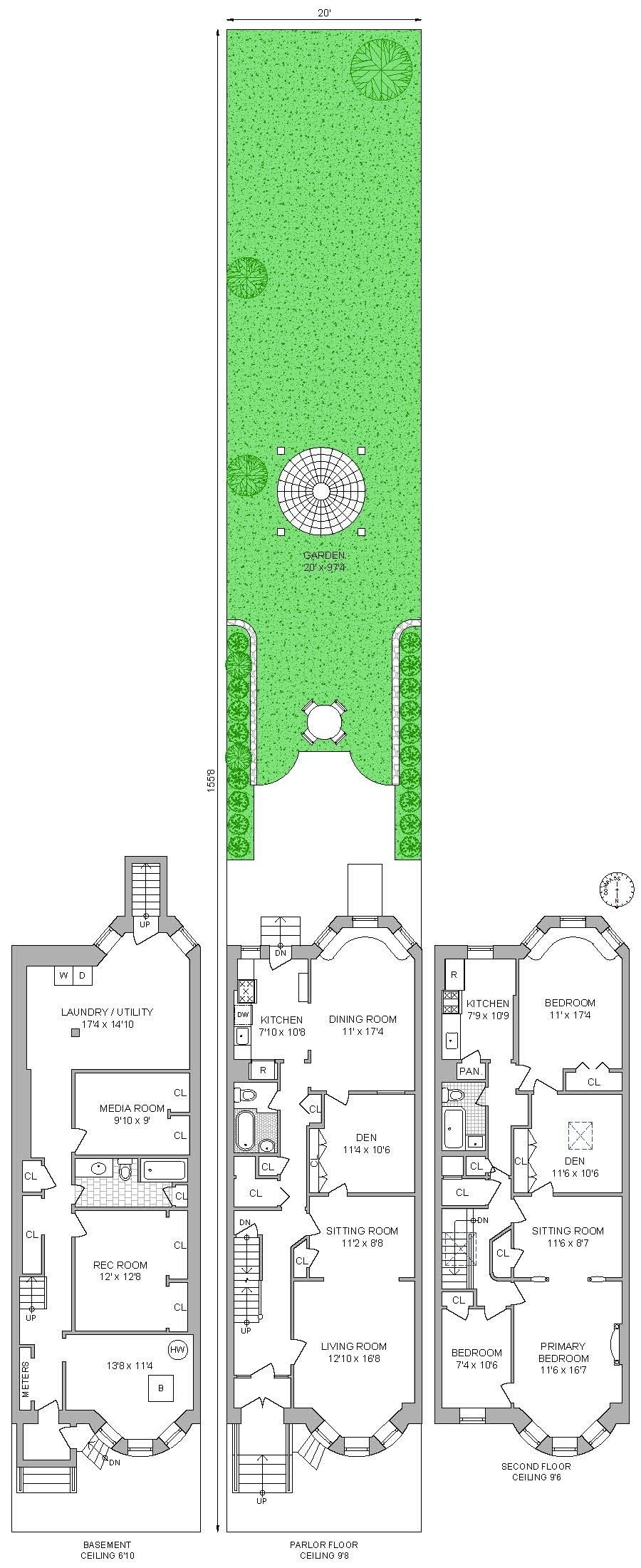 floorplan showing two duplexes