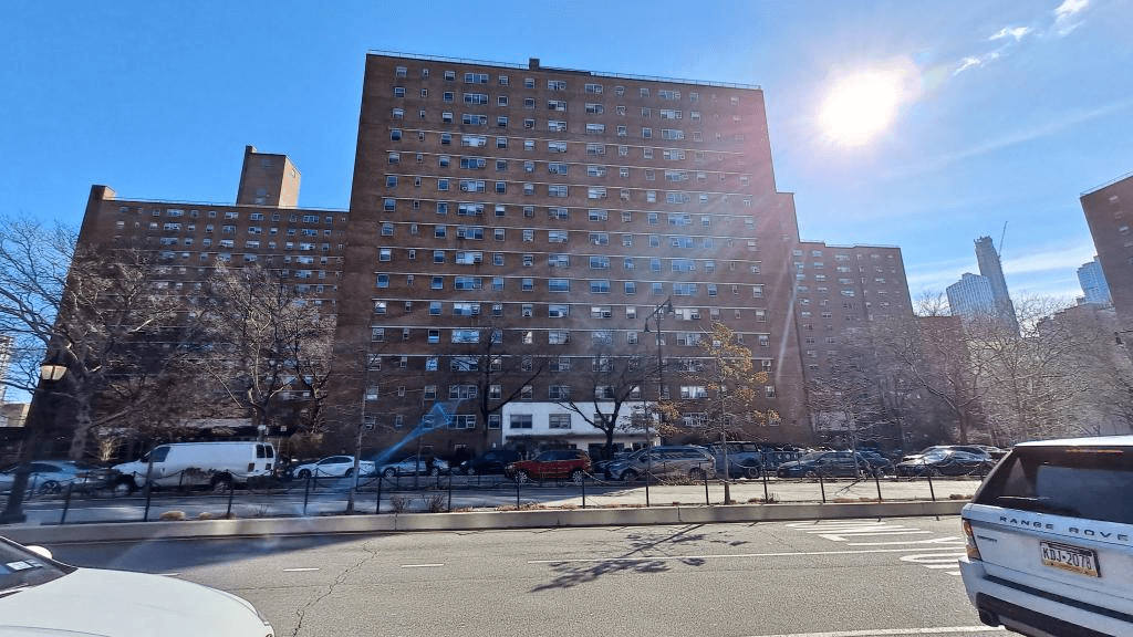 streetview of the brick complex