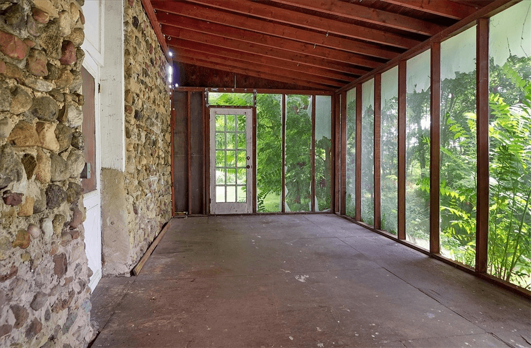 screened porch rear addition