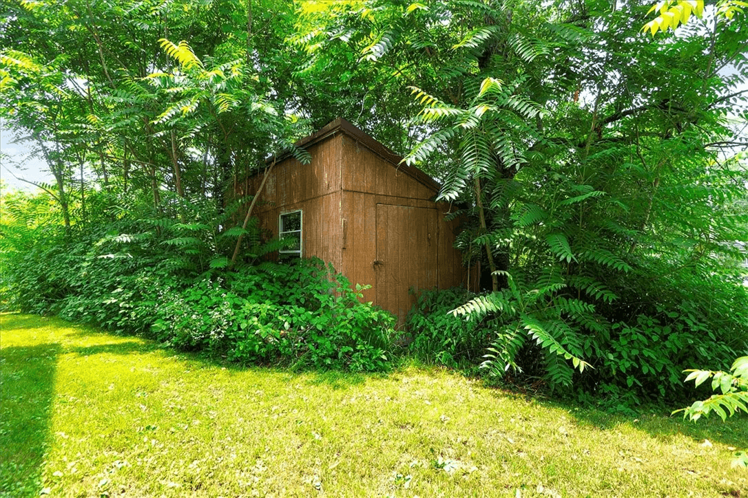 shed on the property