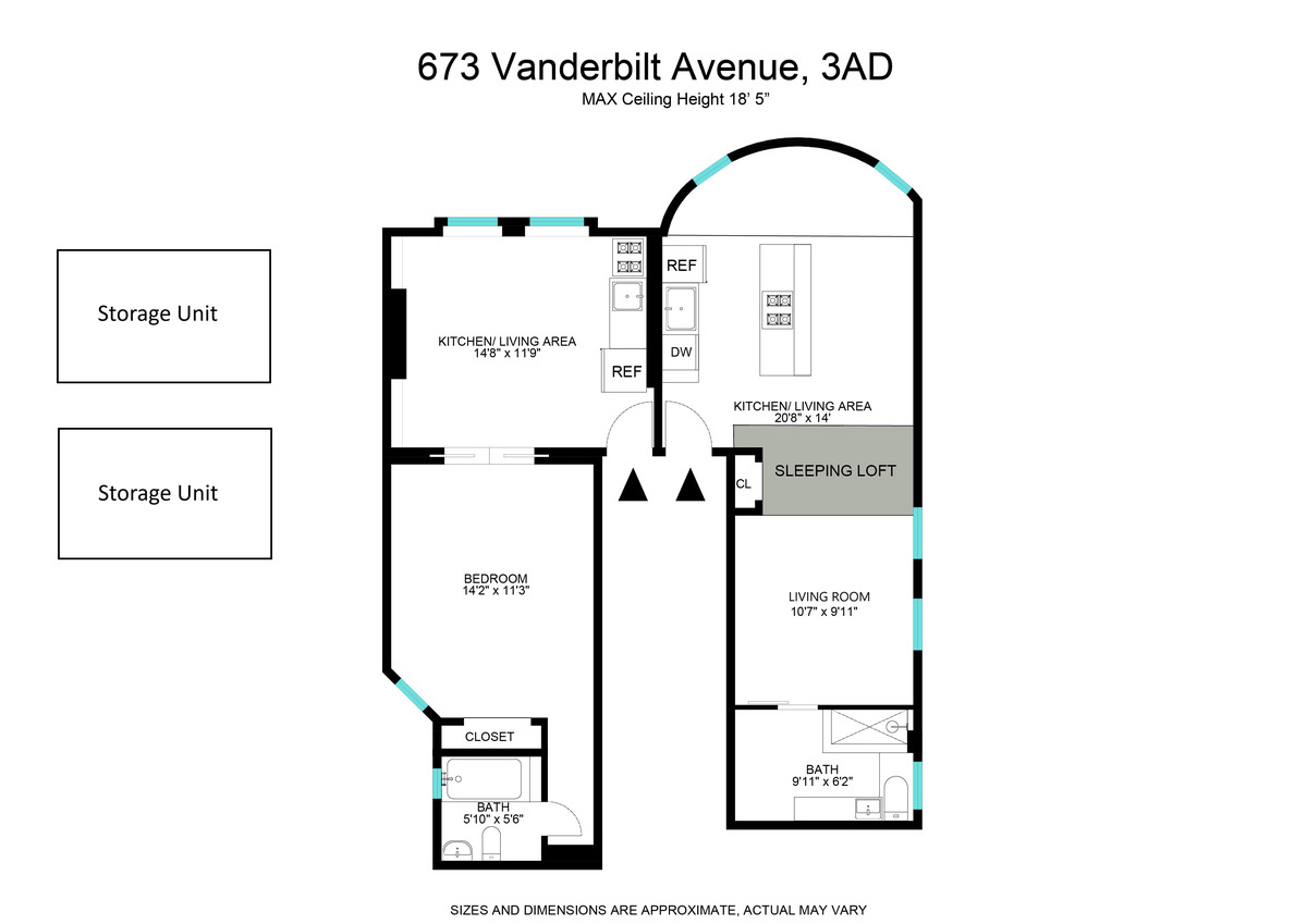 existing floorplan showing two separate apartments