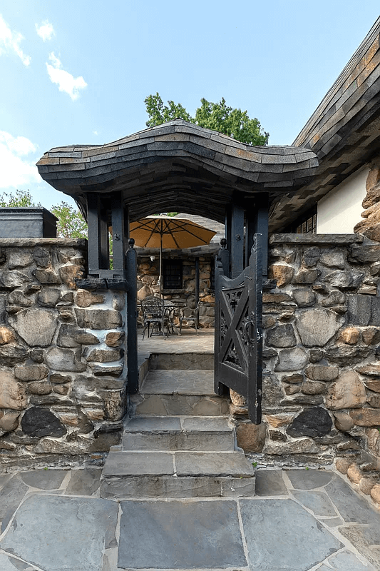 view of steps to patio