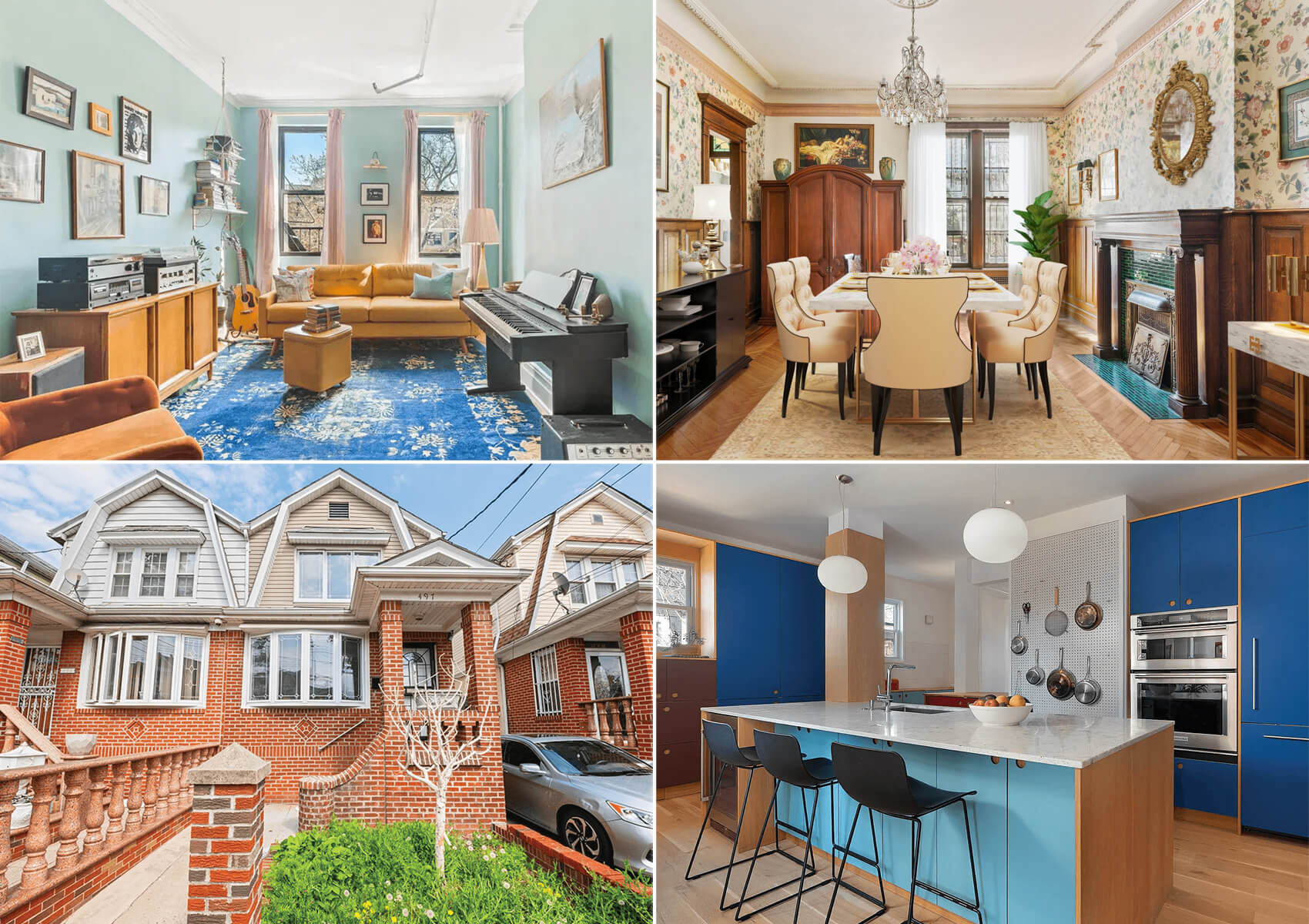 brooklyn listings - collage of brooklyn houses for sale