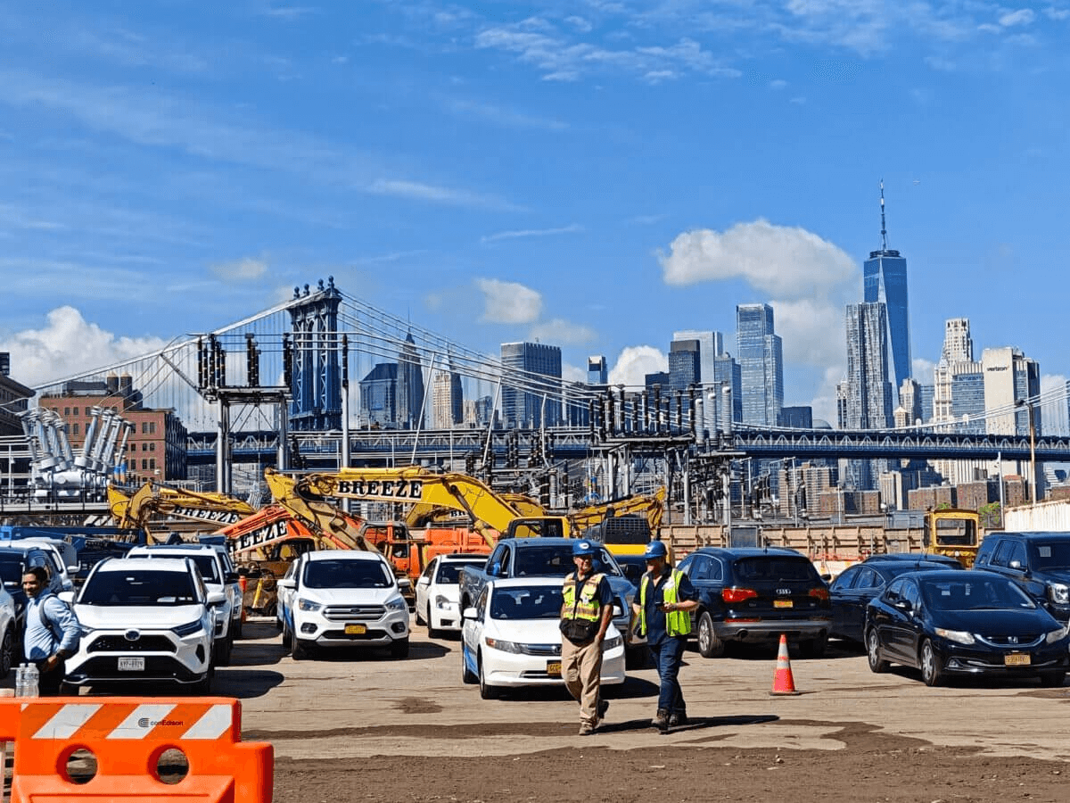 construction workers on site